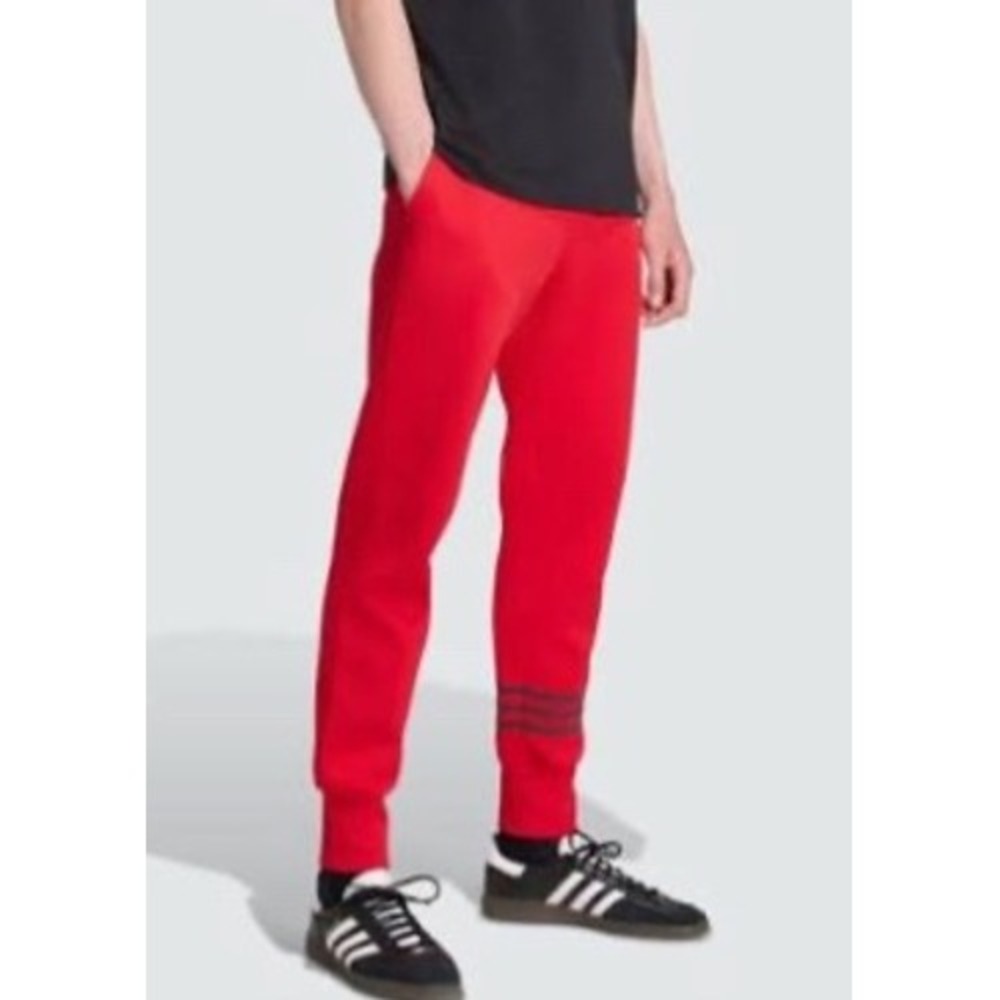 Adidas Originals Men's Red Neuclassi Spant Jogger Pants Better Scarlett L NWT